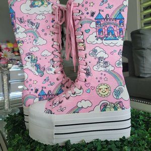 Dollskill My Little Pony Divine Skies Platform Sneakers (Size 8)